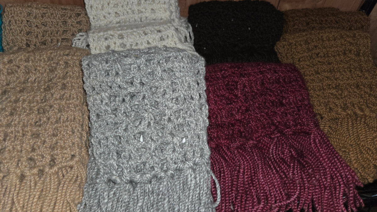 Handcrafted 100% Alpaca Scarves
