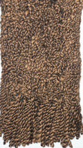 Black/brown Alpaca Scarf Crochet