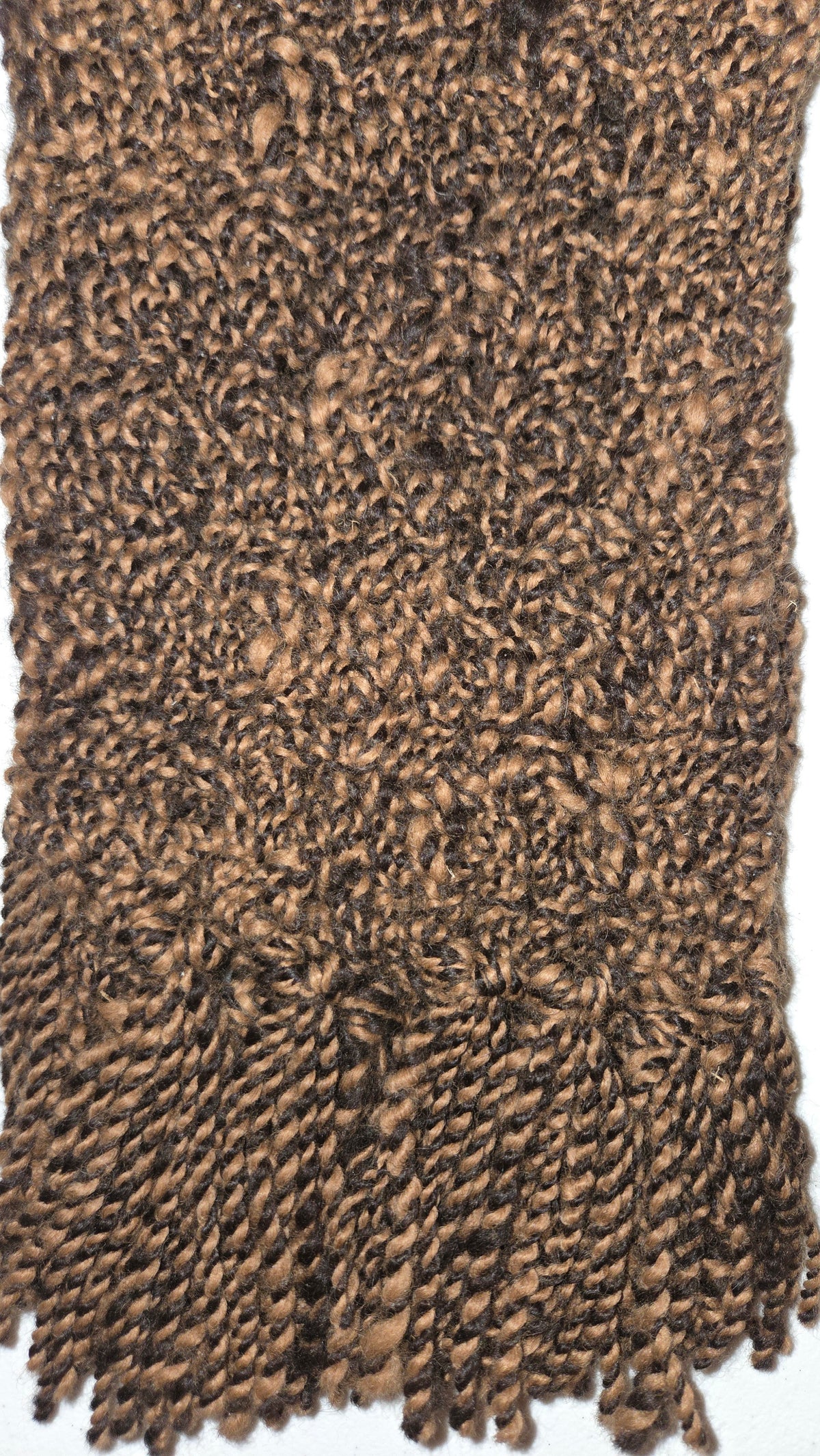 Black/brown Alpaca Scarf Crochet