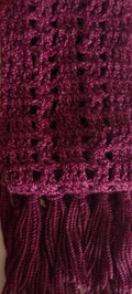 Cranberry Alpaca Scarf crochet