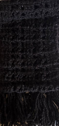 Bay Black Alpaca Scarf Crochet