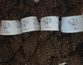 100% Alpaca Yarn barber poled brown & black