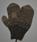 100% Alpaca Handknit Mittens child natural colors