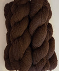 100% Alpaca Handspun Yarn dark brown