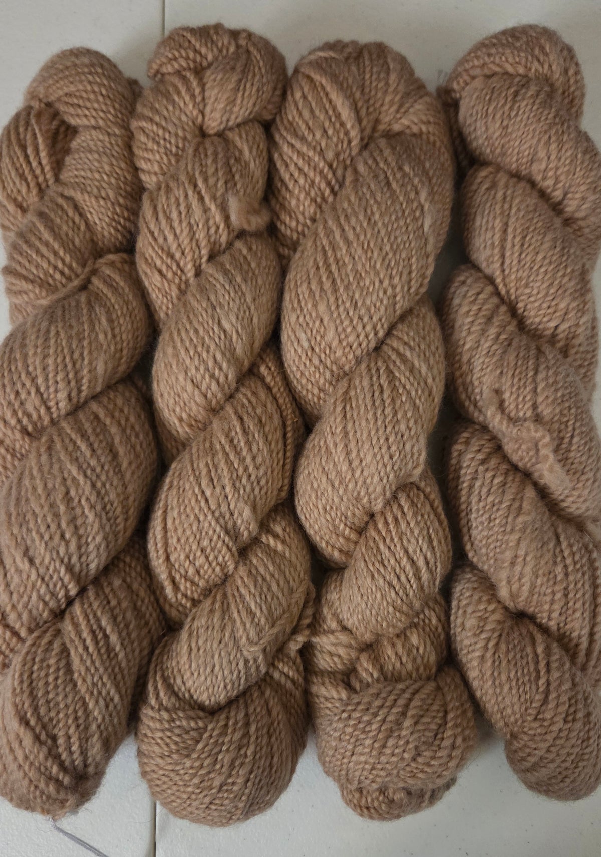 100% Alpaca Handspun Yarn light fawn