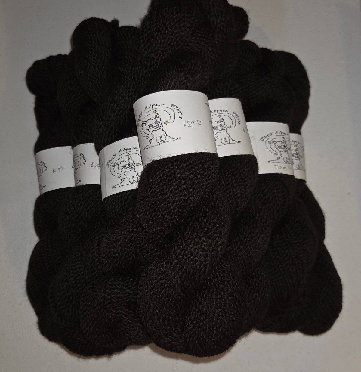 100% Alpaca Yarn black