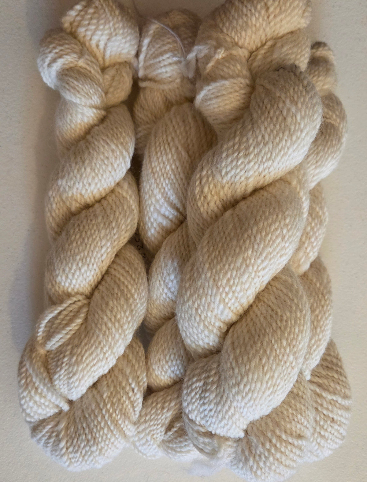 100% Alpaca Handspun Yarn Beige