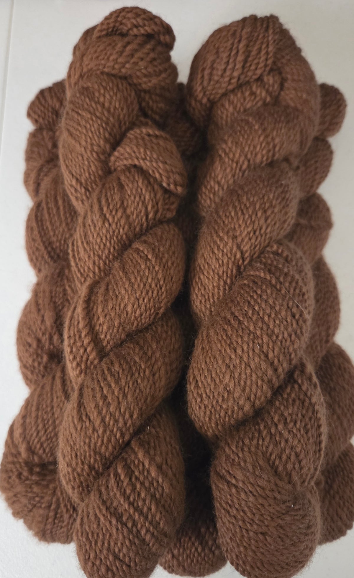 100% Alpaca Handspun Yarn dark fawn