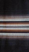 Alpaca Blanket Black with brown stripes