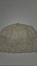 100% Alpaca Beanie natural white